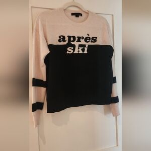 Skull Cashmere Après Ski Sweater - Black and Cream